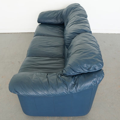 Vintage Viewpoint Leather Works Leather Sofa