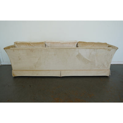 Vintage Drexel Heritage Skirted Velvet Sofa