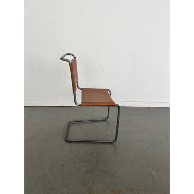 Vintage Leather Cantilever Chair