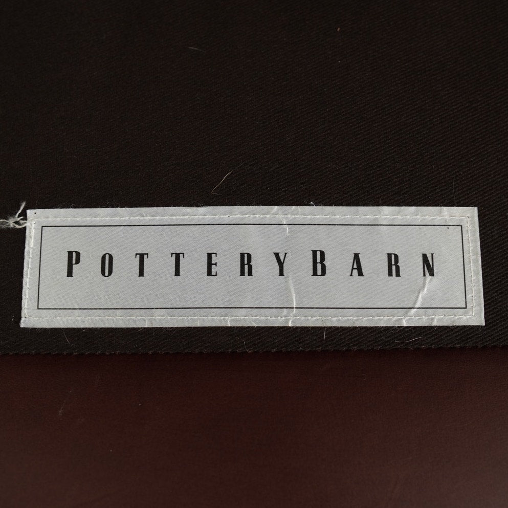 Pottery Barn Turner Roll Arm Leather Sofa