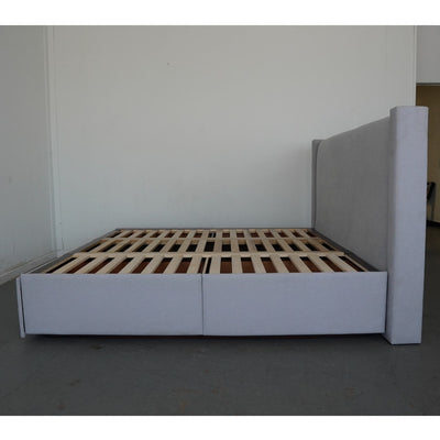 Pottery Barn Harper Upholstered Storage Platform King Bed