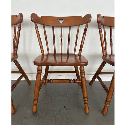 Vintage Tell City Andover Maple Spindle Back Chair (Set of 4)