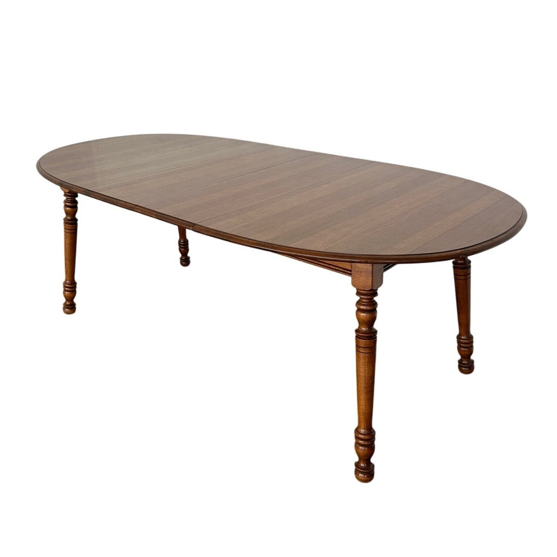 Vintage Tell City Solid Maple Oval Dining Table