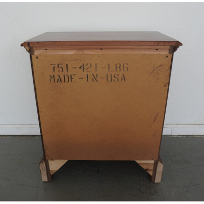 Vintage American Drew Traditional Mahogany 4-Drawer Nightstand