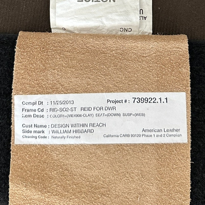 Design Within Reach Reid Leather Sofa & Ottoman