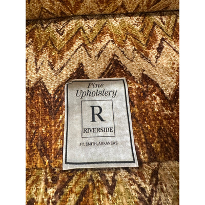 Vintage Riverside Upholstery Lounge Chairs & Ottomans (Set of 4)