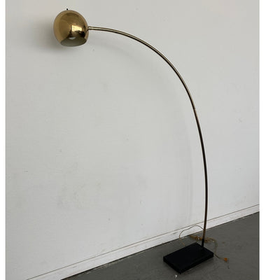 Vintage Mid-Century Brass Arc Floor Lamp