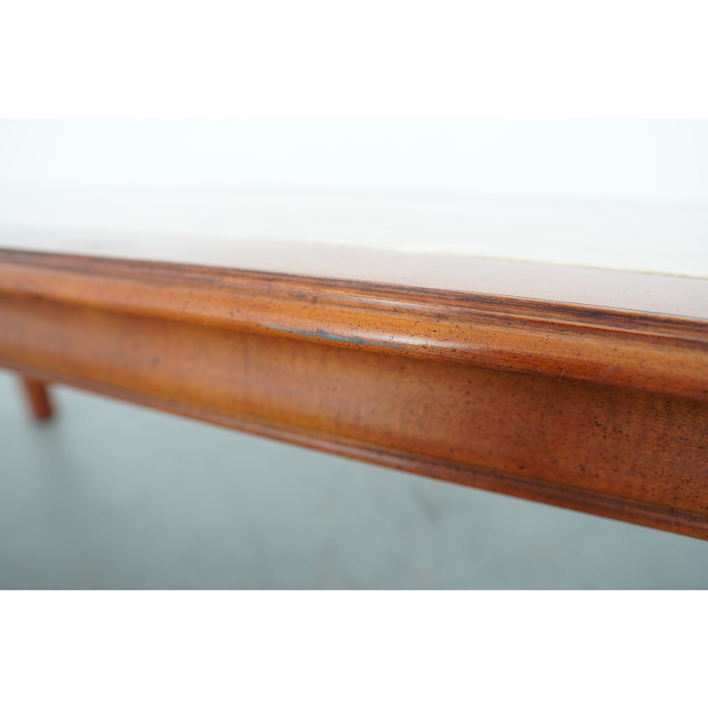 Wood and Travertine Inlay Bench