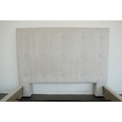 Textured Velvet Upholstered King Bed