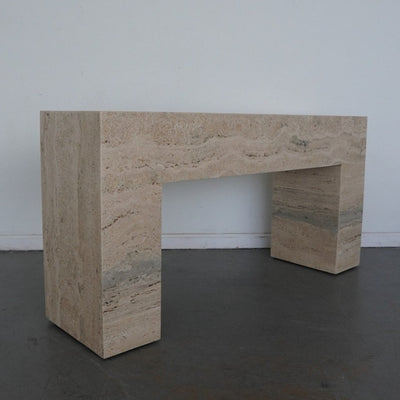Banana Republic Home Brooklyn Travertine Console