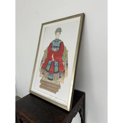 Neiman Marcus Regal Asian Figure Statuette Print I & II (Set of 2)