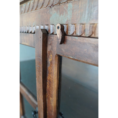 European Hand-Carved Reclaimed Wood Sideboard