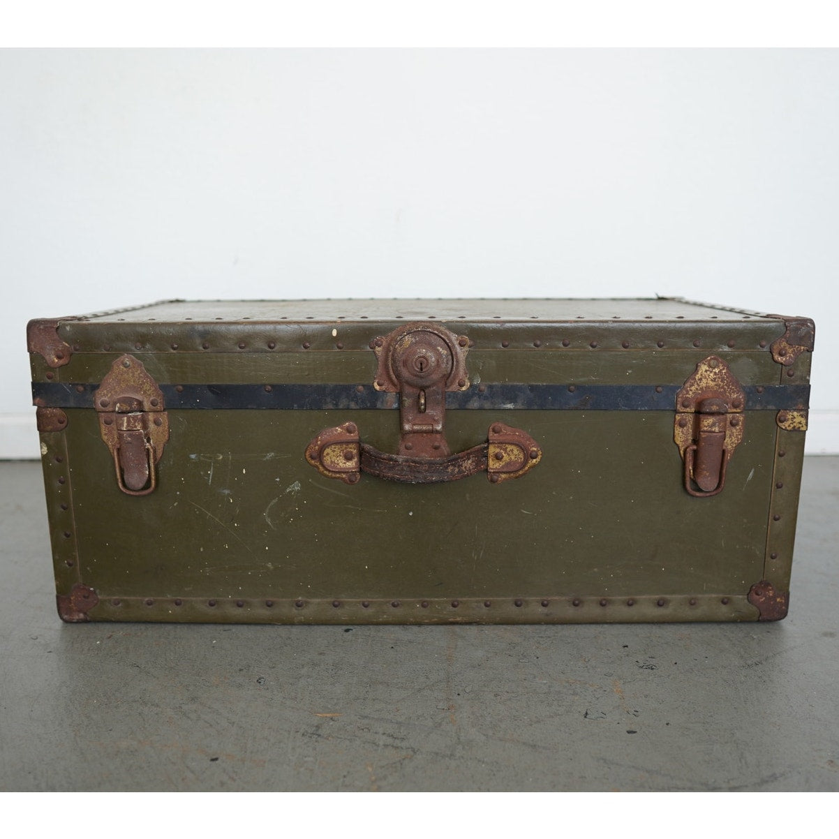 Vintage Military-Style Trunk