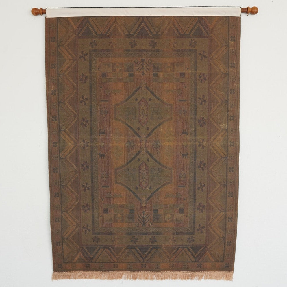 Vintage Geometric Woven Wall Tapestry