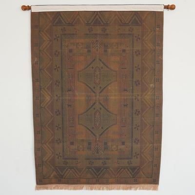 Vintage Geometric Woven Wall Tapestry