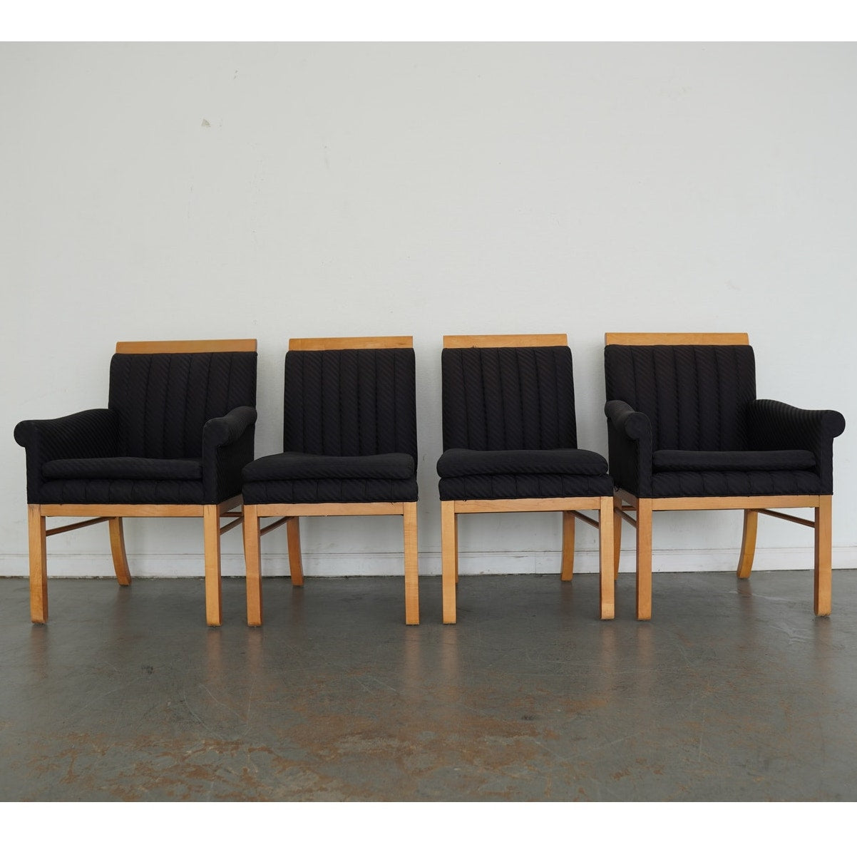 Baker Furniture Art Deco Primavera Extension Dining Table & Chairs (Set of 9)