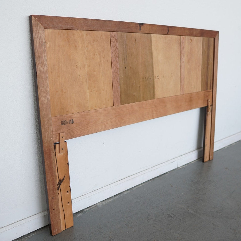 Vintage Henredon Campaign-Style Queen Headboard