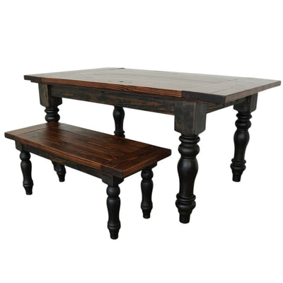 Handmade Farmhouse Table & Bench