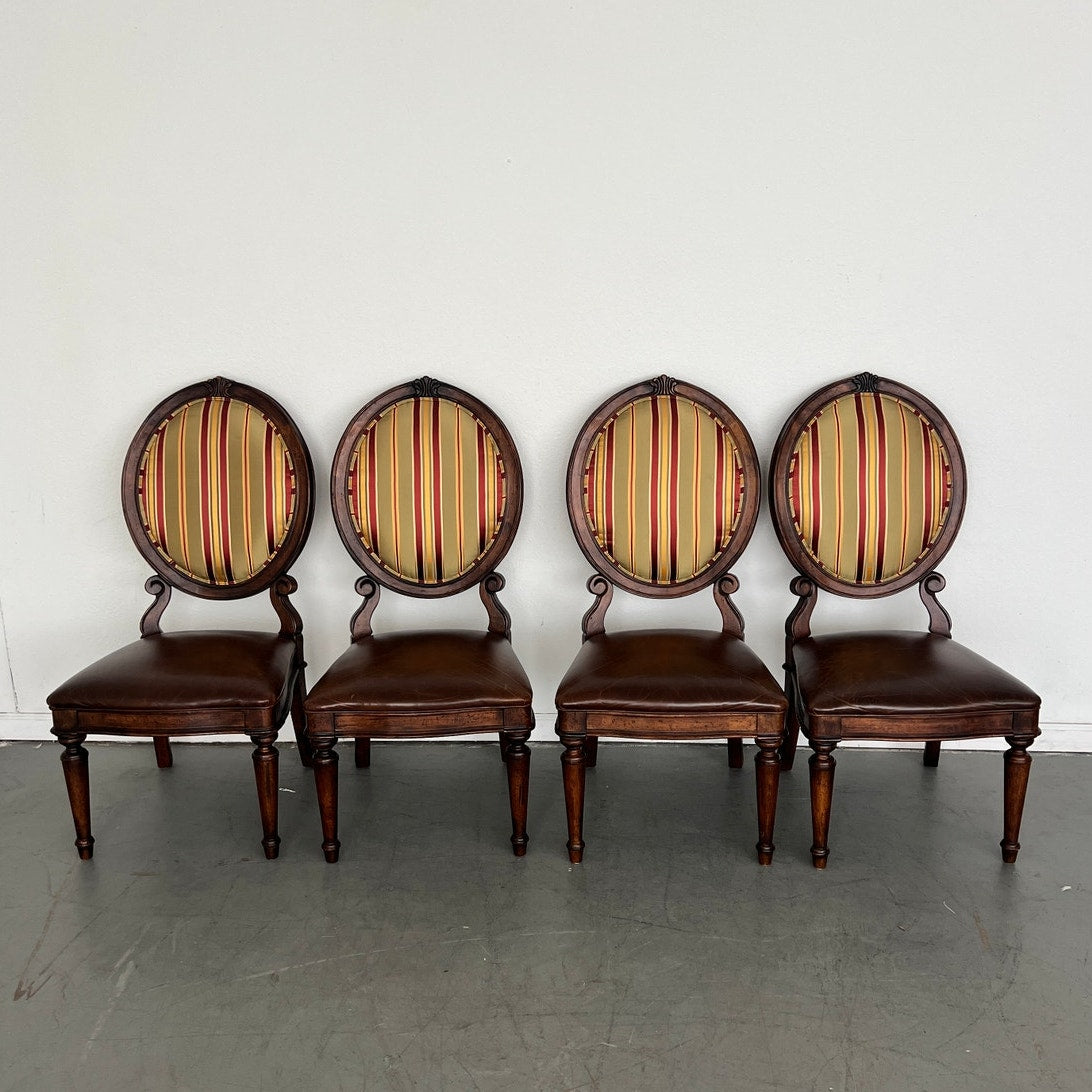 Vintage Drexel Heritage Oval Back Dining Chair (Set of 4)