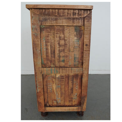 European Reclaimed Wood Wine Cabinet