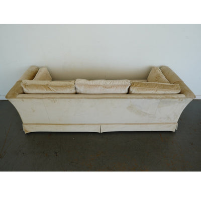 Vintage Drexel Heritage Skirted Velvet Sofa