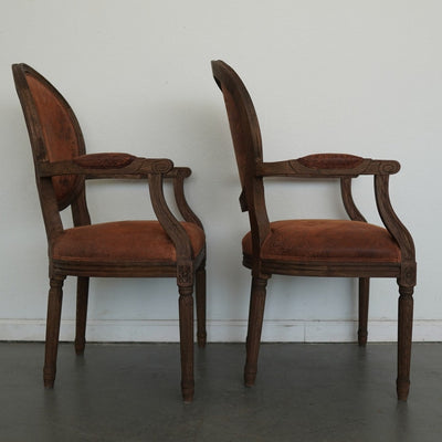 RH Vintage French Round Dining Chairs (Set of 6)