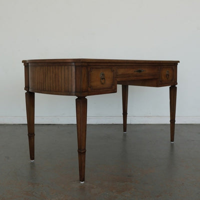 Baker Furniture Leather Top Plat Desk