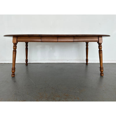 Vintage Tell City Solid Maple Oval Dining Table
