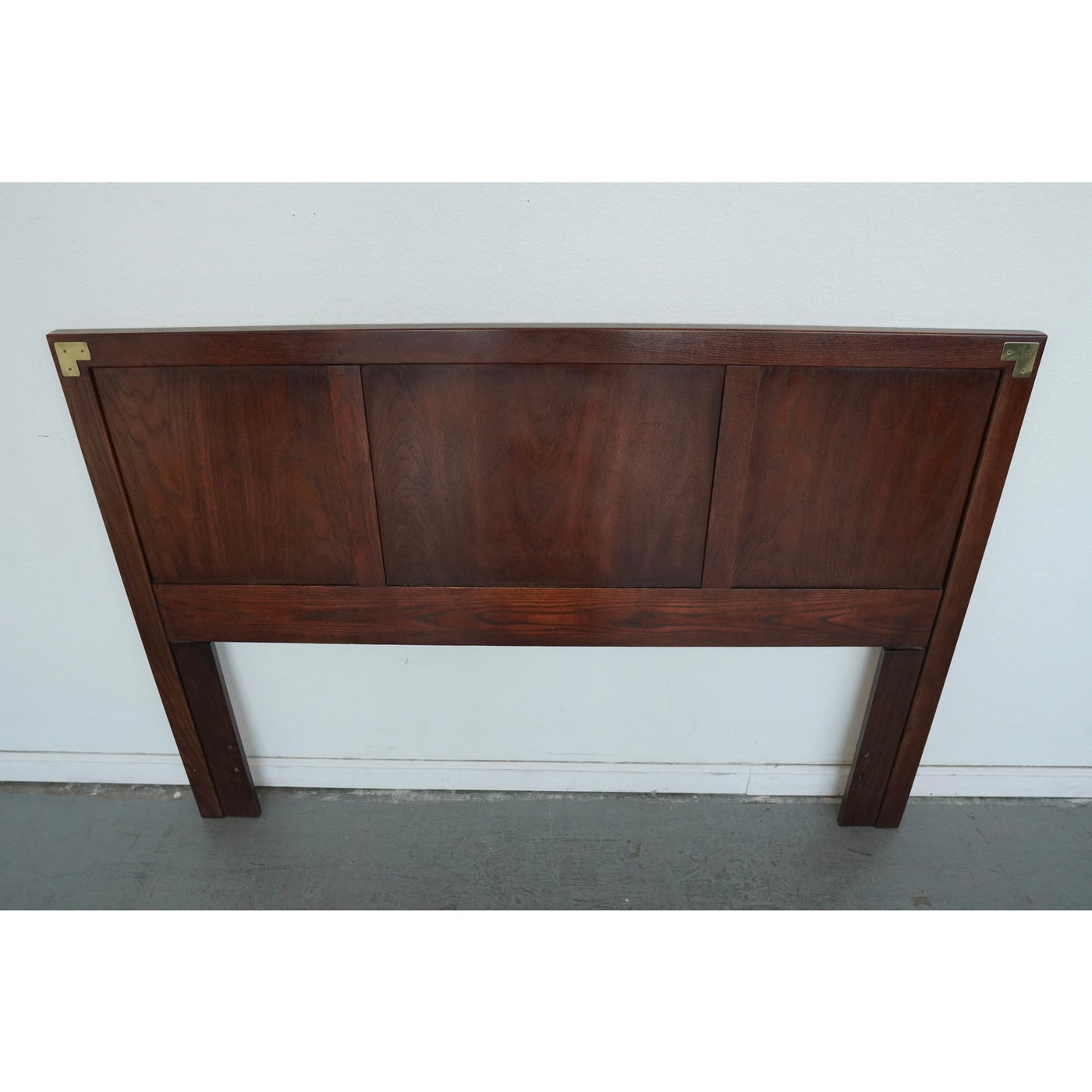 Vintage Henredon Campaign-Style Queen Headboard