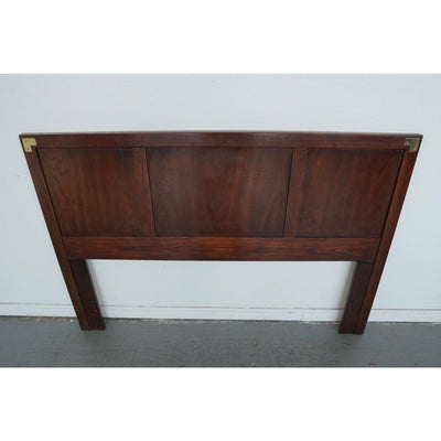 Vintage Henredon Campaign-Style Queen Headboard