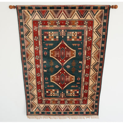 Vintage Geometric Woven Wall Tapestry