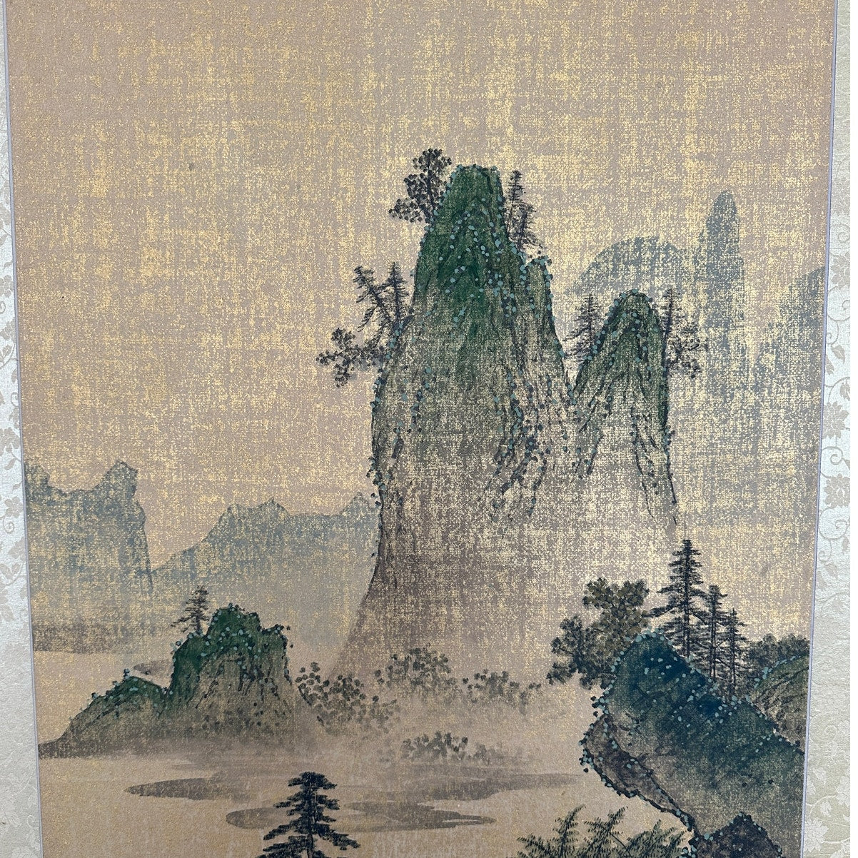 Vintage Framed Asian Landscape Art Prints (Set of 2)