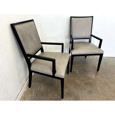 Restoration Hardware French Contemporary Leather Armchairs
