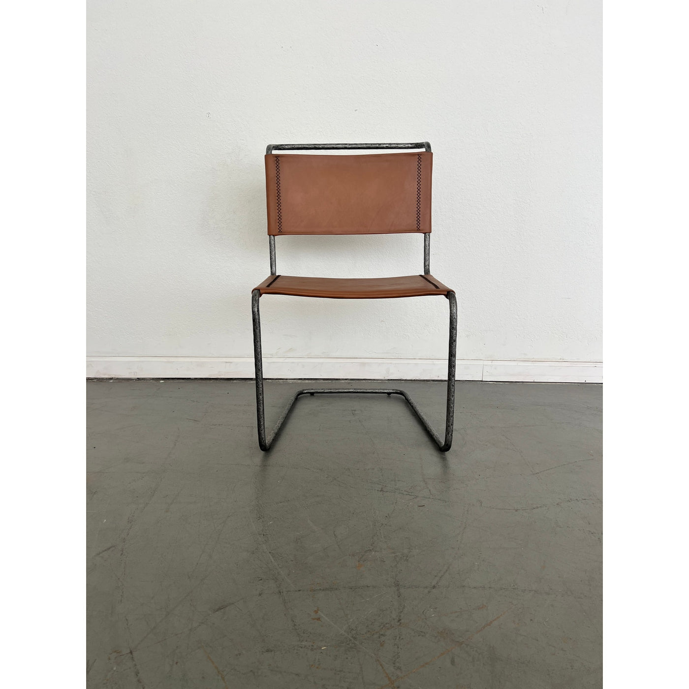 Vintage Leather Cantilever Chair