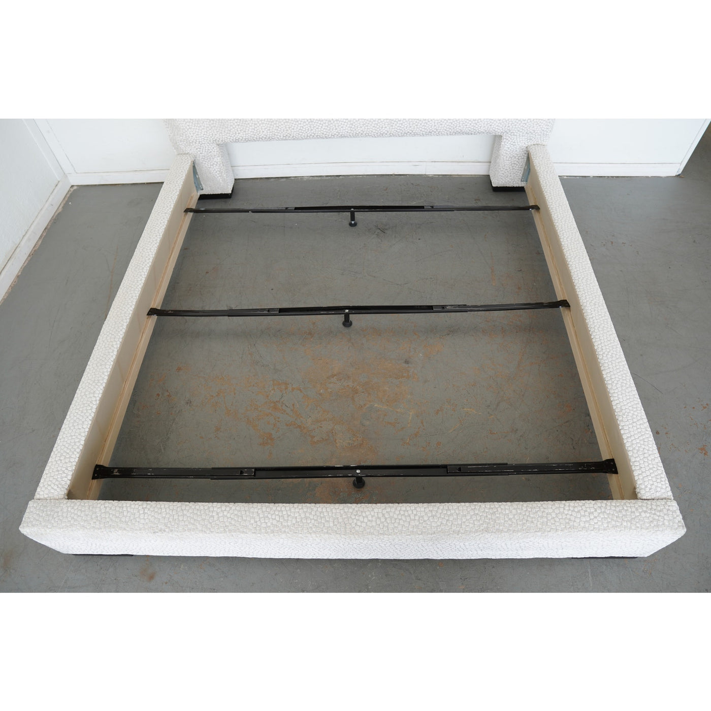 Textured Velvet Upholstered King Bed