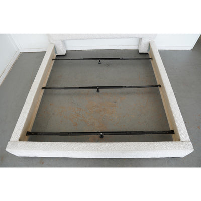 Textured Velvet Upholstered King Bed
