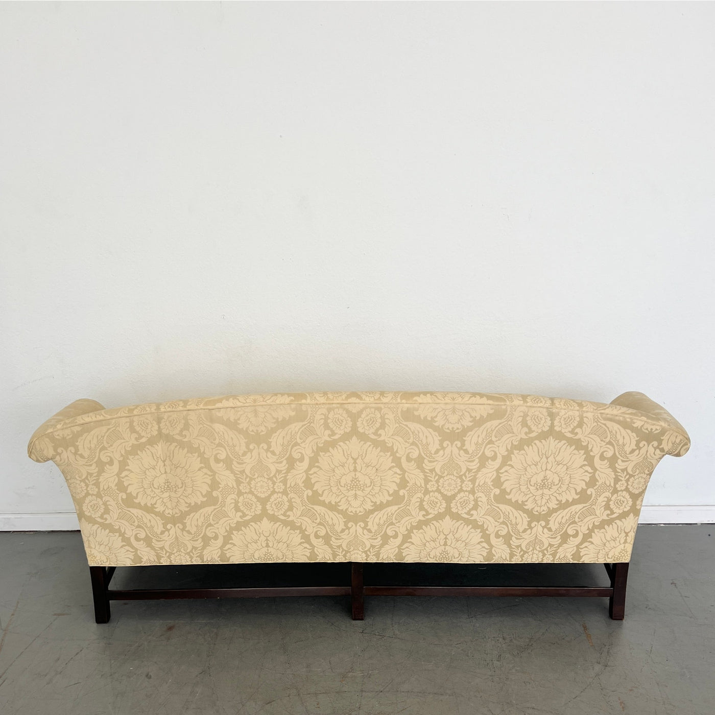 Vintage Chippendale Camelback Sofa