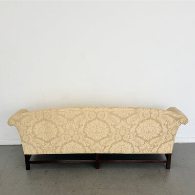 Vintage Chippendale Camelback Sofa