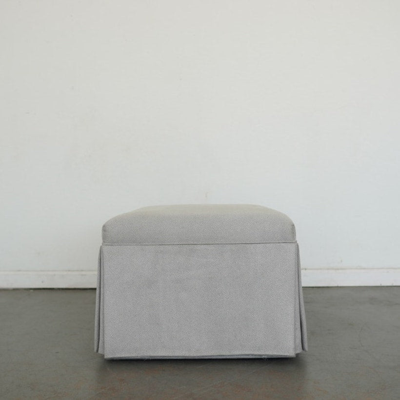 Upholstered Swivel Armchair & Ottoman