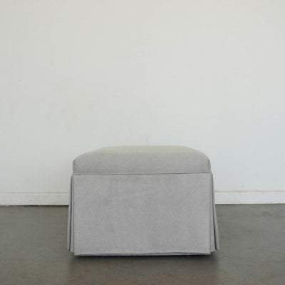 Upholstered Swivel Armchair & Ottoman