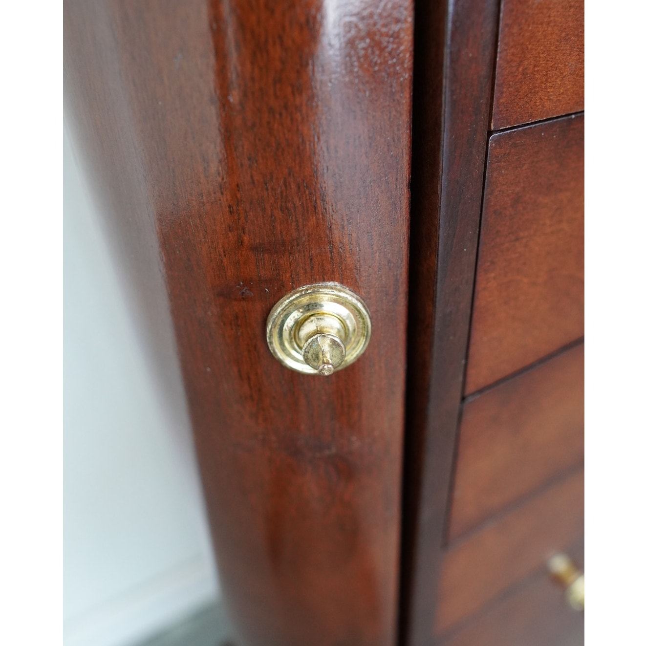 Powell Mahogany Finish Jewelry Armoire