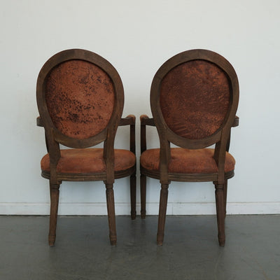 RH Vintage French Round Dining Chairs (Set of 6)