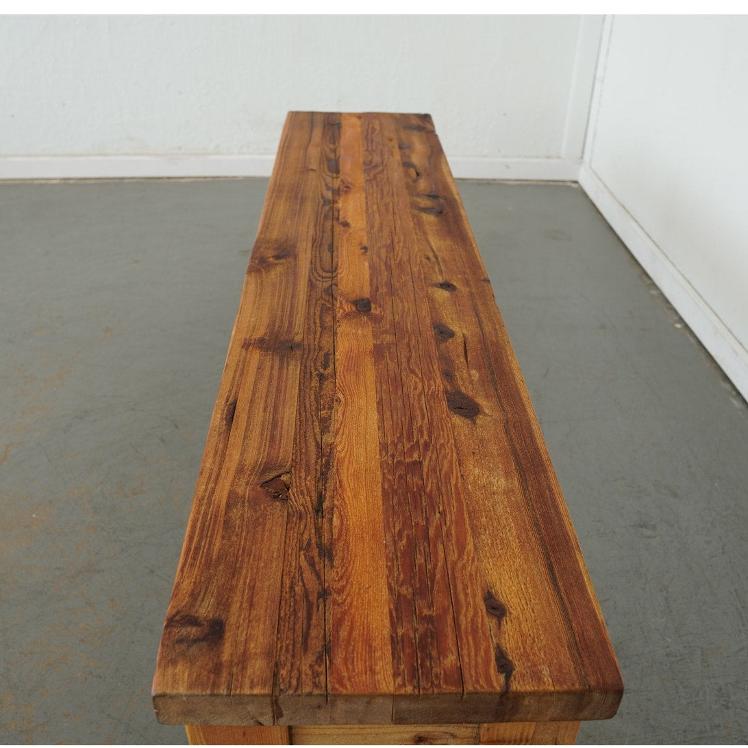 RH Salvaged Wood Bench
