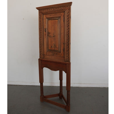 Antique Pine Corner Cabinet