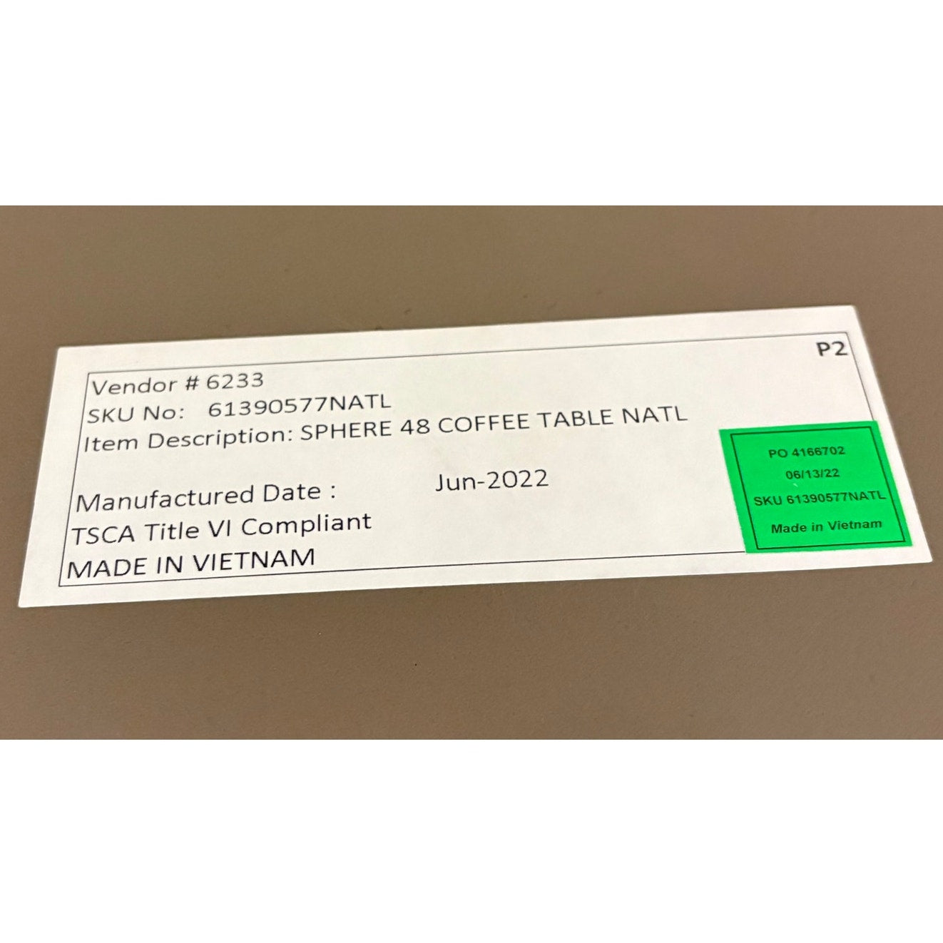 Restoration Hardware Sphere Round Coffee Table