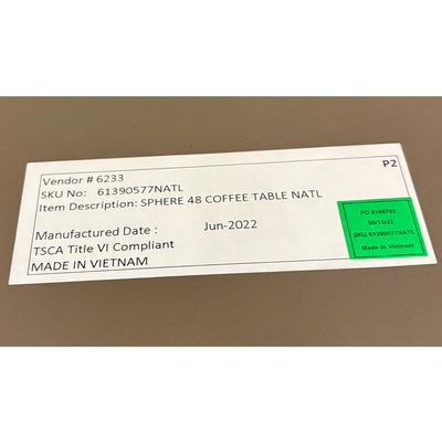 Restoration Hardware Sphere Round Coffee Table