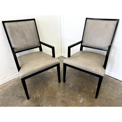 Restoration Hardware French Contemporary Leather Armchairs