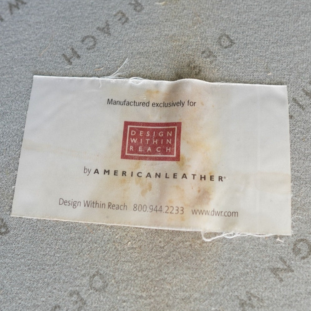 Design Within Reach Albert Leather Sofa with Chaise