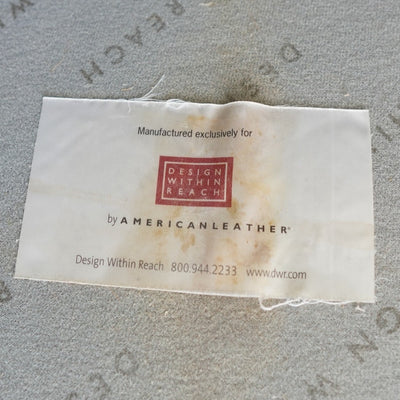 Design Within Reach Albert Leather Sofa with Chaise