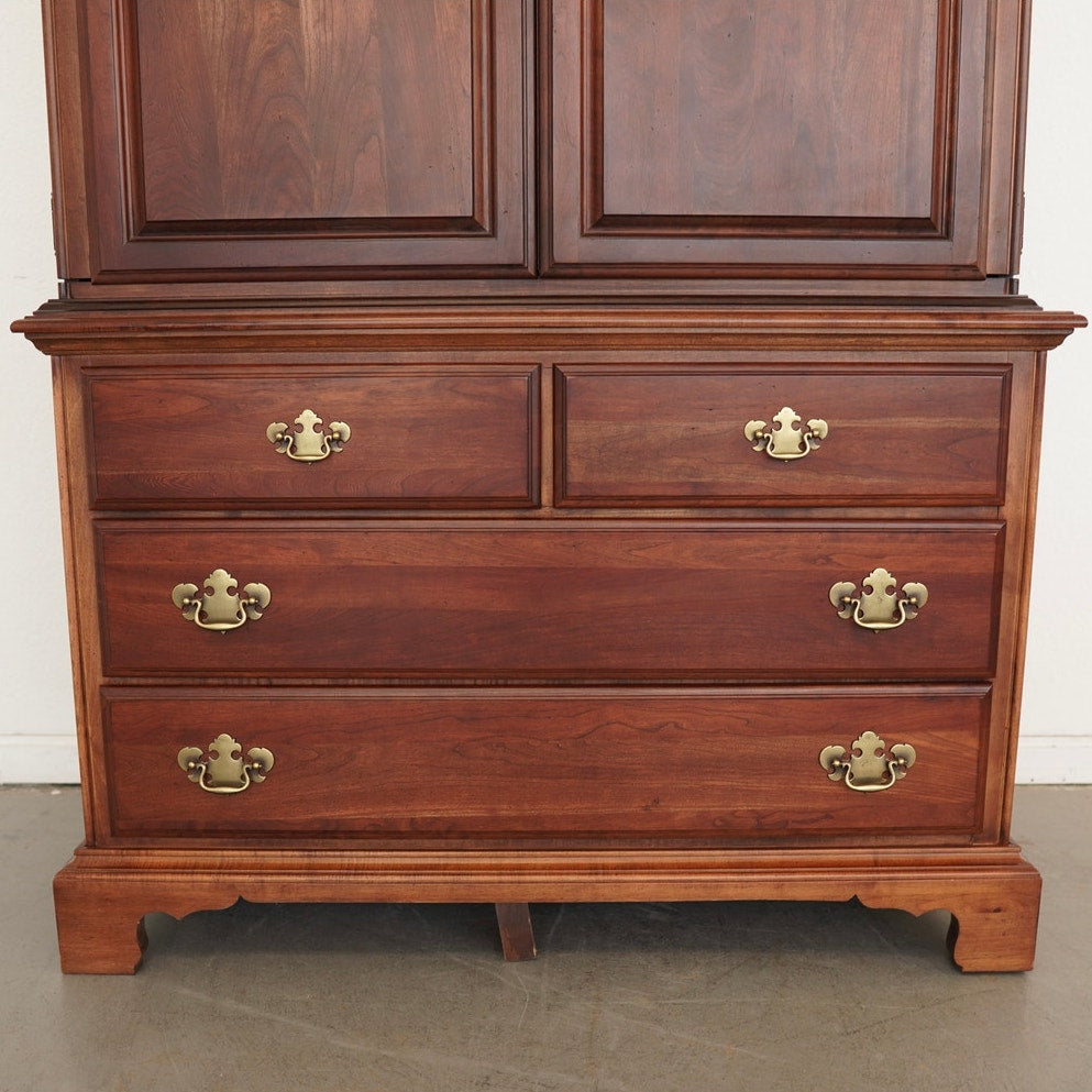 Vintage American Drew Cherry Grove Armoire